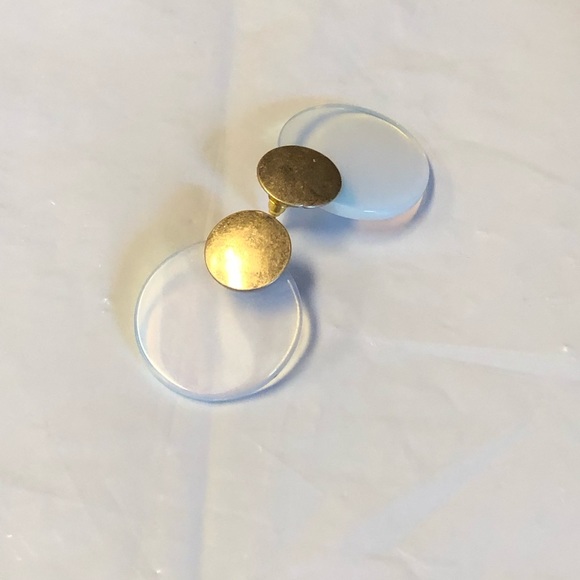 Two pairs Brass Acrylic Earring - Picture 6 of 8